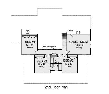 Second Floor for House Plan #4848-00383