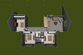 Overhead Second Floor for House Plan #4848-00383