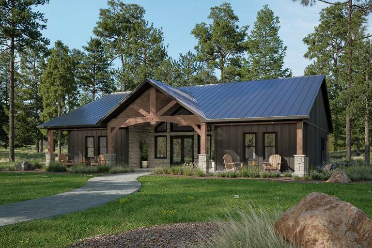 House Plan House Plan #28995 Angled Front Elevation