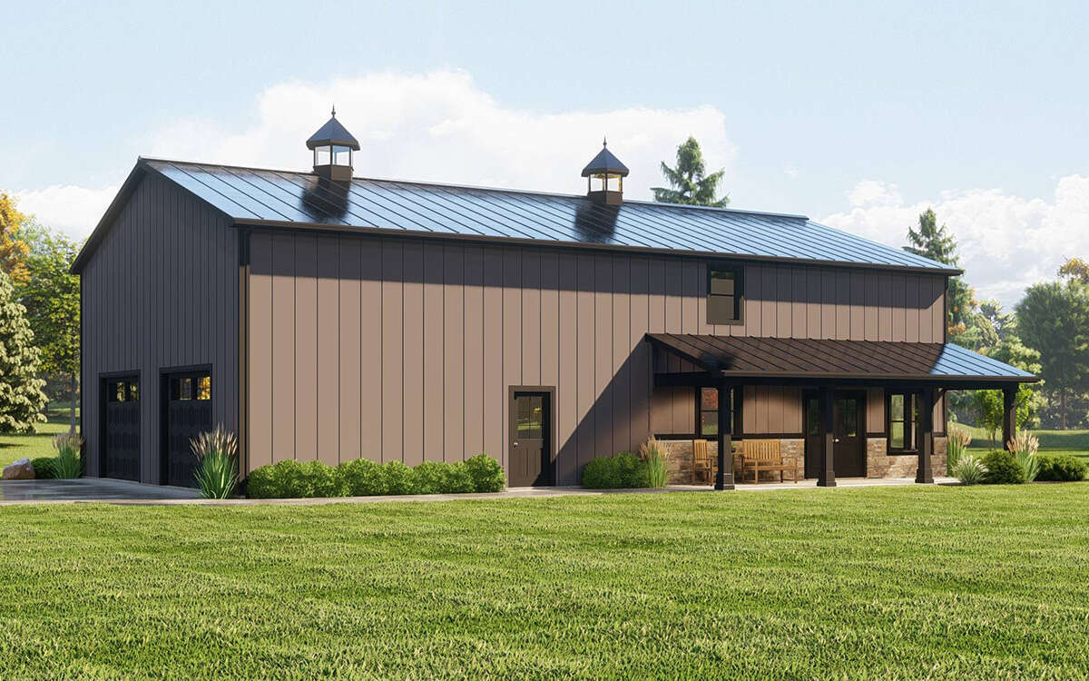 Barn Development Elevations Barn Plan: 2,212 Square Feet, 3 Bedrooms, 2.5 Bathrooms - 5032-00237