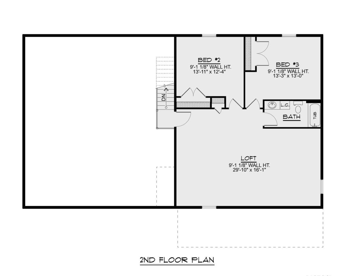 Second Floor for House Plan #5032-00237