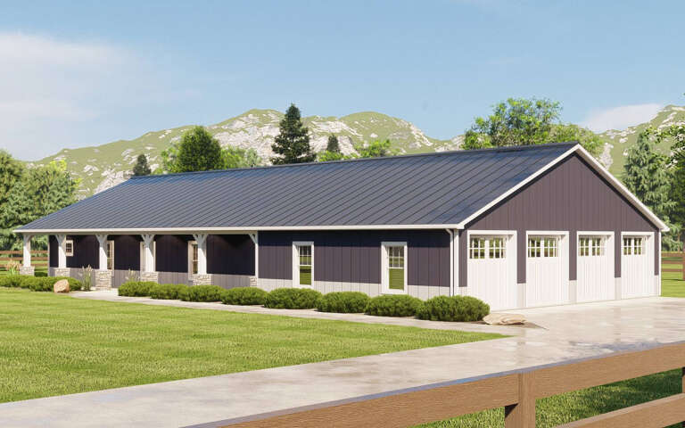 Barn House Plan #5032-00239 Elevation Photo