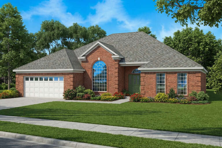 House Plan House Plan #2900 Angled Front Elevation