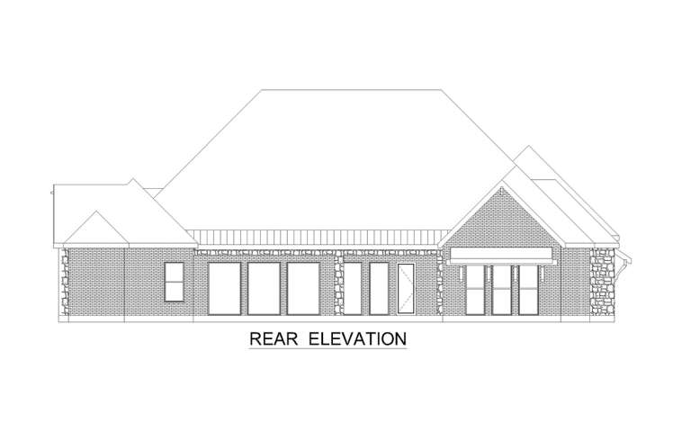 Craftsman House Plan #5445-00504 Elevation Photo