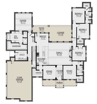 Main Floor  for House Plan #5445-00504