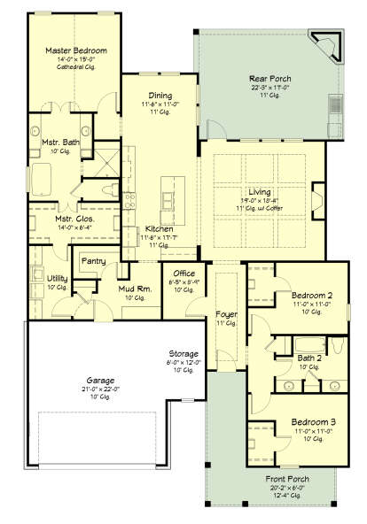 Main Floor  for House Plan #7516-00073