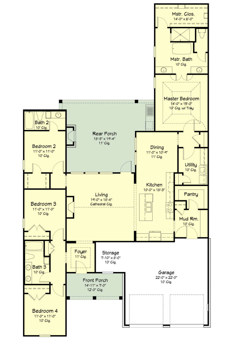 House Plan House Plan #29003 Drawing 1