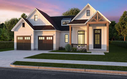 Modern Farmhouse House Plan #7516-00075 Elevation Photo