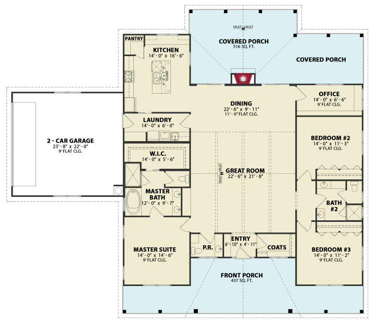House Plan House Plan #29005 Drawing 1