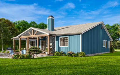 Modern Farmhouse House Plan #699-00368 Elevation Photo