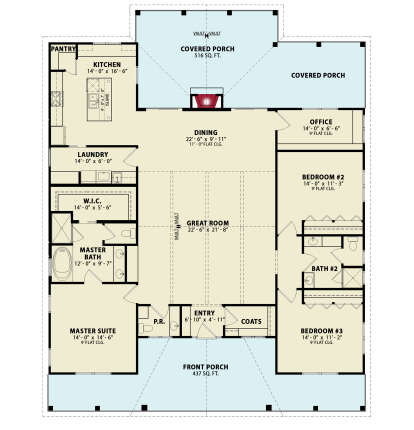 Main Floor  for House Plan #699-00368