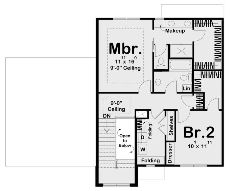 Modern Transitional Plan: 1,807 Square Feet, 2-3 Bedrooms, 3 Bathrooms ...