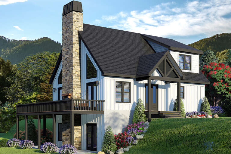 House Plan House Plan #29008 Angled Front Elevation