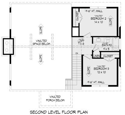 Second Floor for House Plan #940-00762