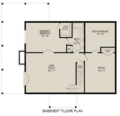 Basement for House Plan #940-00762