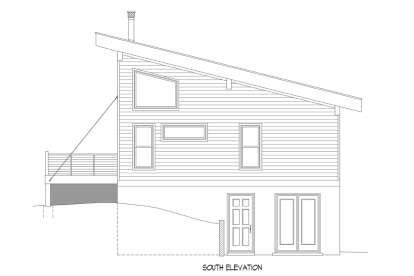 Modern House Plan #940-00763 Elevation Photo