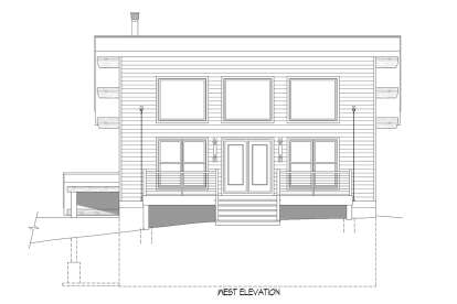Modern House Plan #940-00763 Elevation Photo