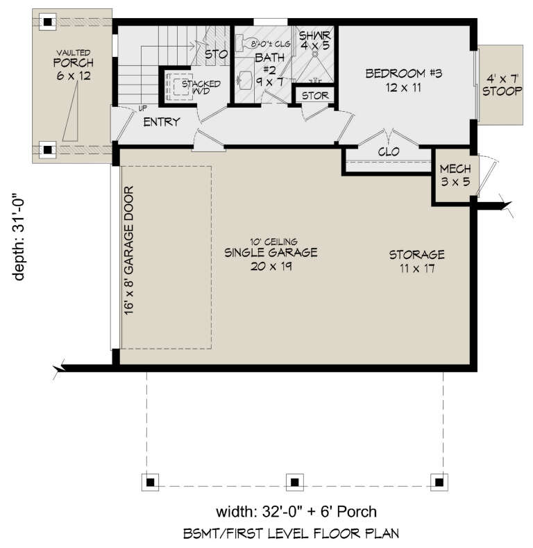 House Plan House Plan #29009 Drawing 1