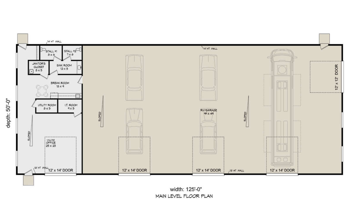 Garage Floor for House Plan #940-00764