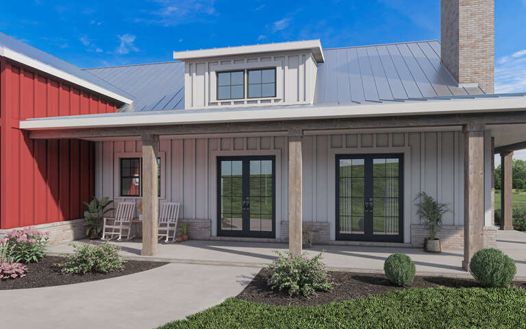 Barn House Plan #009-00346 Elevation Photo
