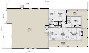 Main Floor  for House Plan #009-00346