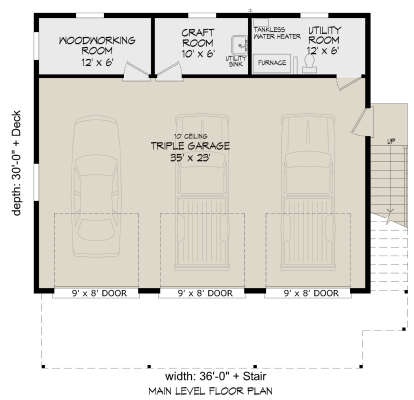 First Floor for House Plan #940-00765