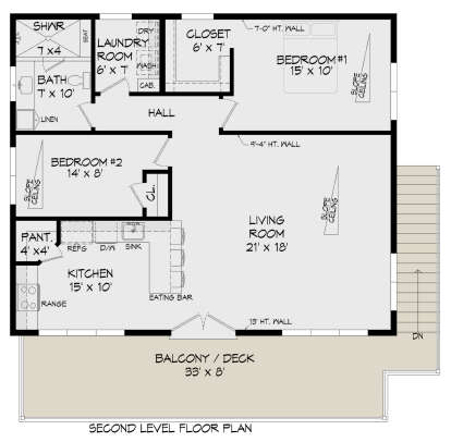 Second Floor for House Plan #940-00765
