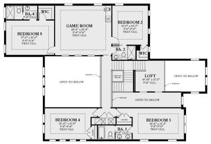 Second Floor for House Plan #3978-00264