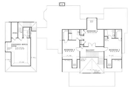 Second Floor for House Plan #110-00051