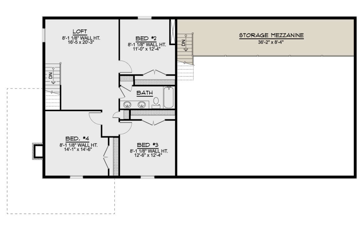Second Floor for House Plan #5032-00241