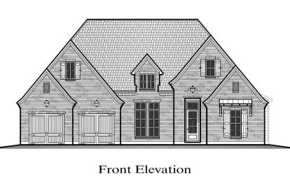 European House Plan #7516-00076 Elevation Photo