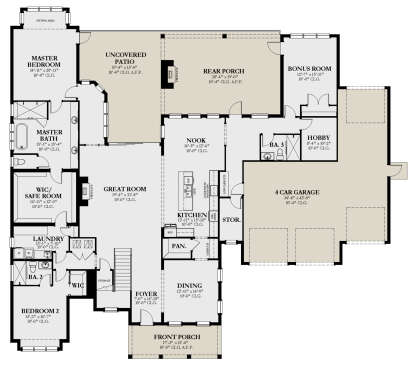 Main Floor  for House Plan #3978-00269