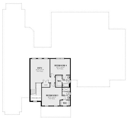 Second Floor for House Plan #3978-00269