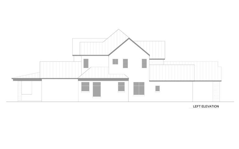 Modern Transitional House Plan #3978-00271 Elevation Photo