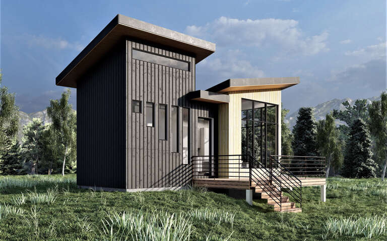 Modern House Plan #6422-00090 Elevation Photo