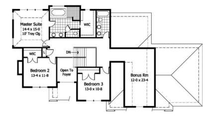 Second Floor for House Plan #098-00039