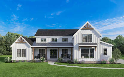 House Plan House Plan #29032 Angled Front Elevation