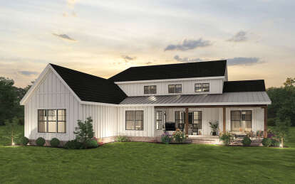 Modern Farmhouse House Plan #009-00347 Elevation Photo