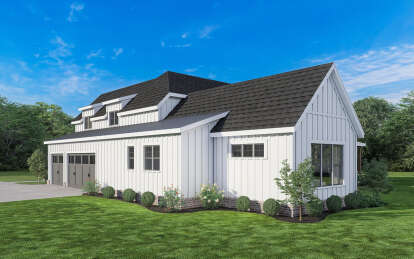 Modern Farmhouse House Plan #009-00347 Elevation Photo