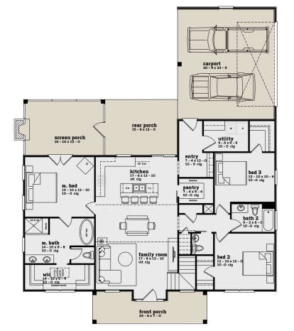 House Plan House Plan #29033 Drawing 1