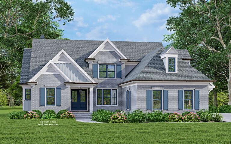 House Plan House Plan #29036 Angled Front Elevation