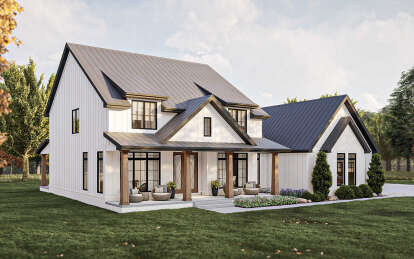 Modern Farmhouse House Plan #963-00774 Elevation Photo