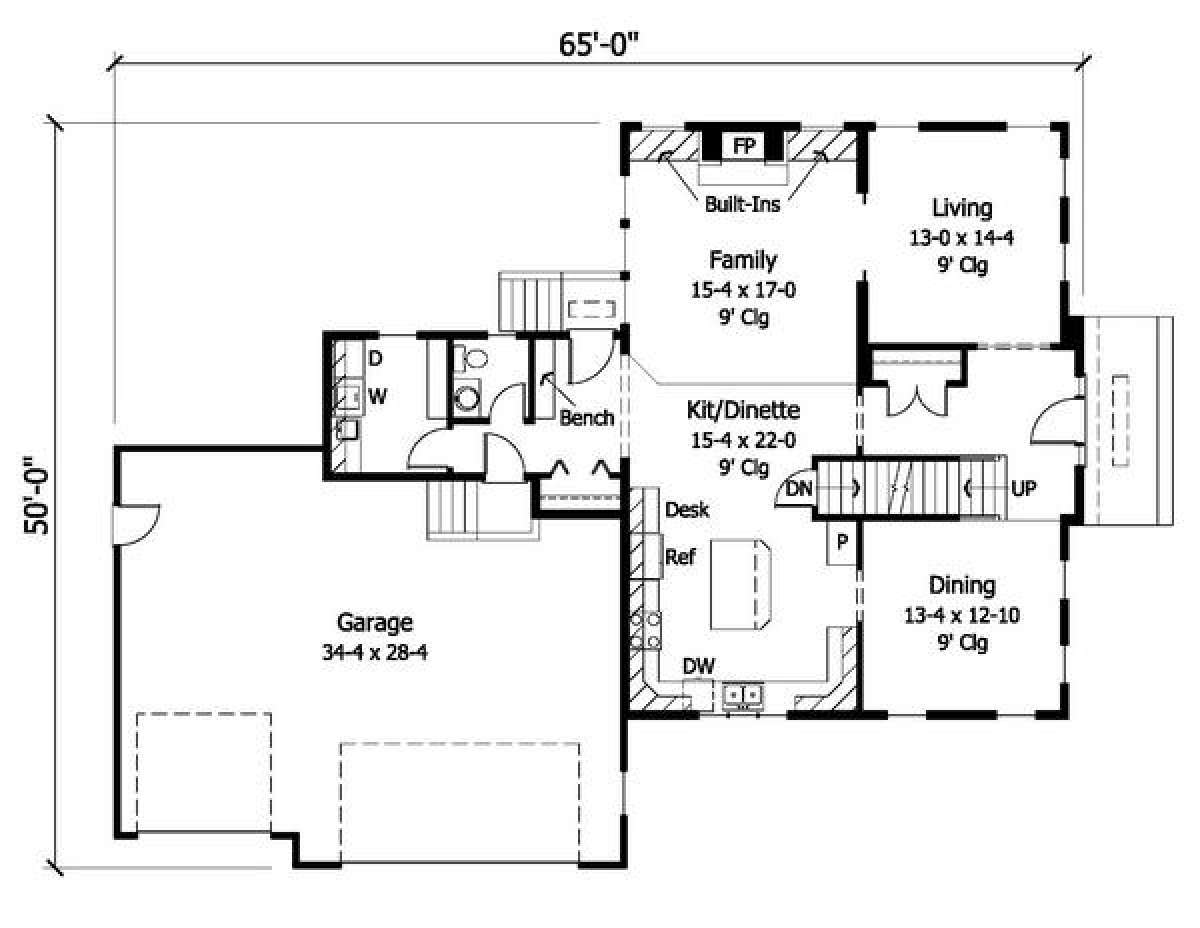 Main Floor for House Plan #098-00040