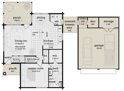 Main Floor  for House Plan #048-00291