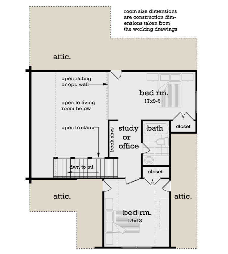 Log Plan - 1,550 Square Feet, 3 Bedrooms, 2.5 Bathrooms | Floor Plan ...