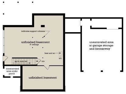 Basement for House Plan #048-00291