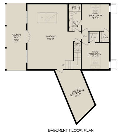 Basement for House Plan #940-00768