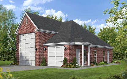 House Plan House Plan #29049 Angled Front Elevation