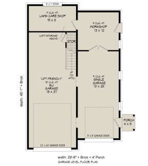 Garage Floor for House Plan #940-00771