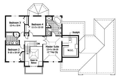 Second Floor for House Plan #098-00041